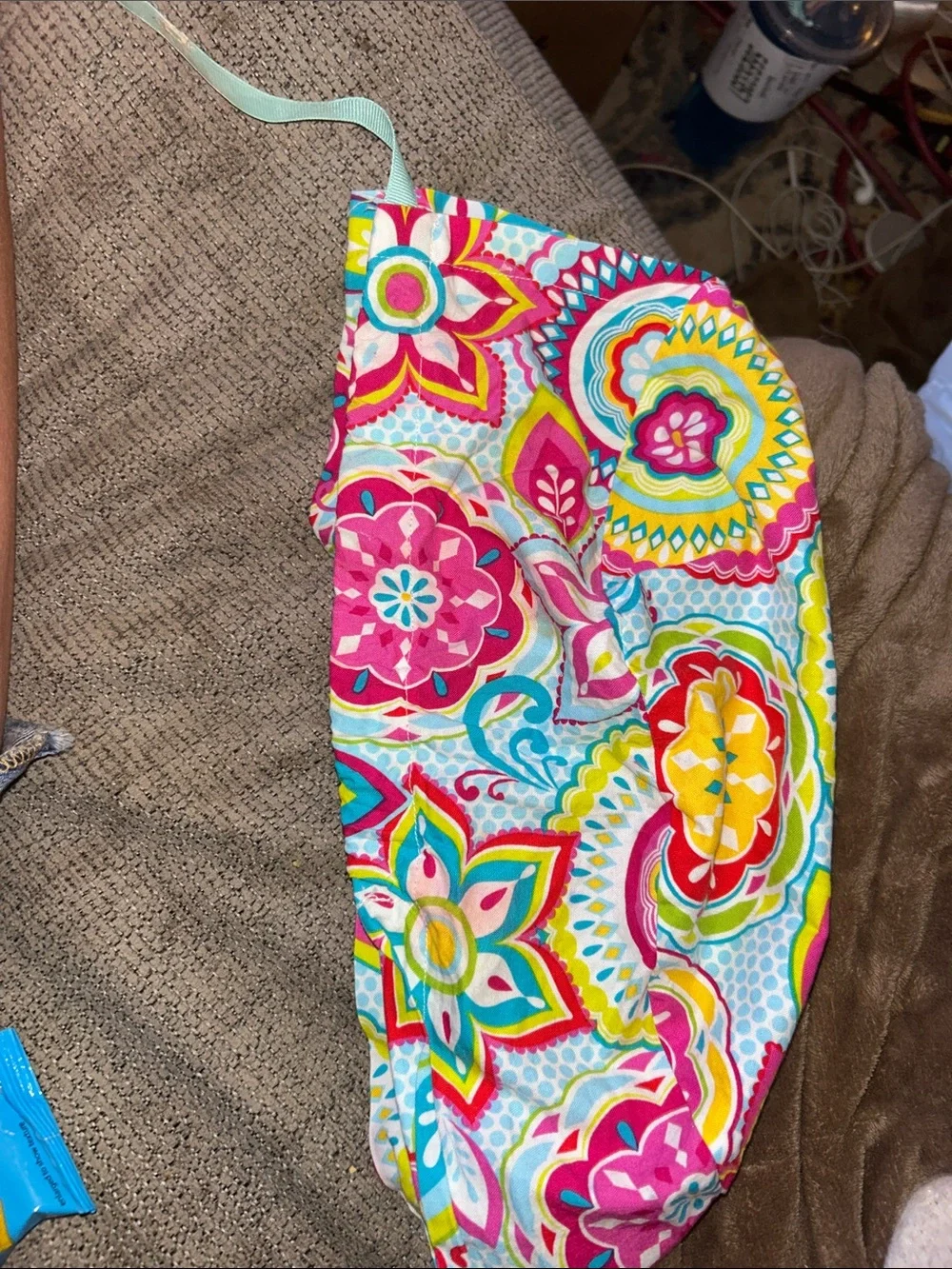 Women’s Scrub Cap/Bonnet Colorful Floral Bandeau Headband - Multicolor